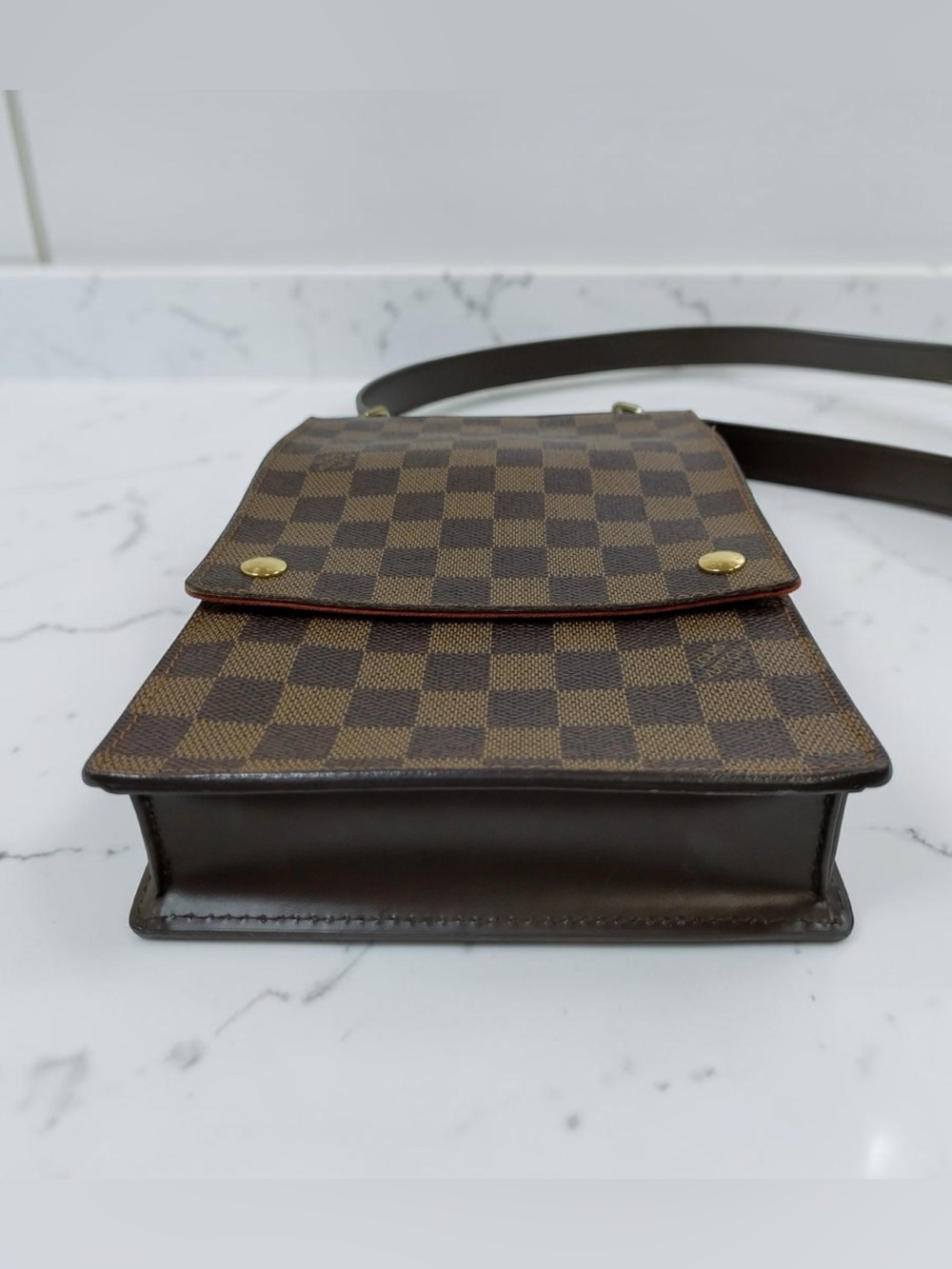 Louis Vuitton Damier Ebene Pochette Mathilda Crossbody Shoulder Bag - Picture 6 of 12